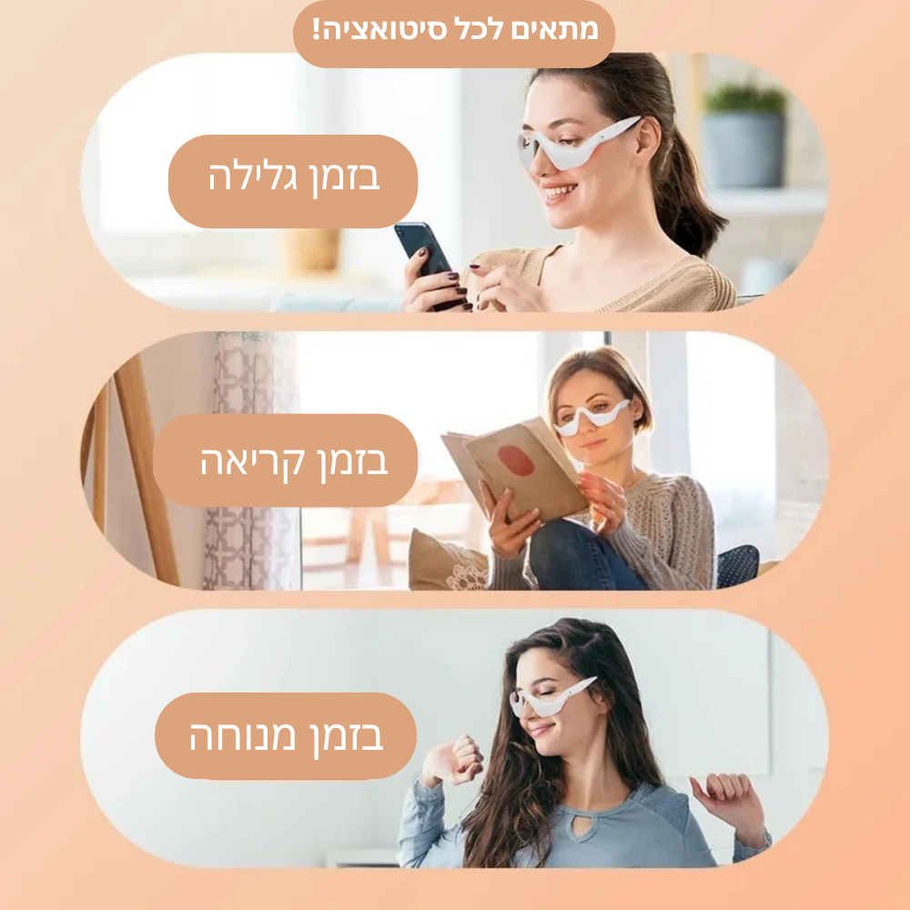 GlowEye Muchine - משקפי הבהרת העור מתחת לעיניים